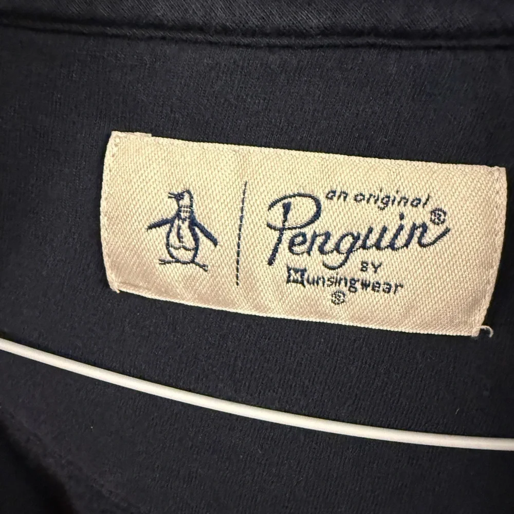 Original Penguin Full Zip Sweatshirt Hoodie Navy Men’s XL